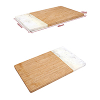 Bamboo and Marble Serving Board