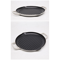 Enameled Cast Iron Grill Pan