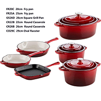 Enameled Cast Iron cookware Set