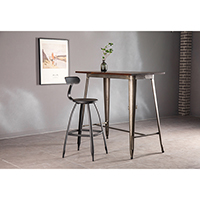 Metal Barstool & High Table