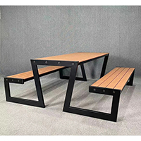 Outdoor Table & Bench Set