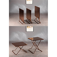 Copper Plating Foldable Table