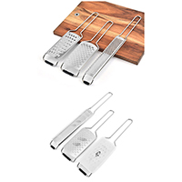 Stainless Steel Set of 3 Flat Grater