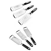 Stainless Steel Set of 3 Flat Grater